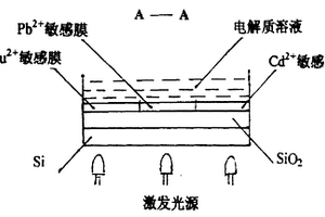 用于同時(shí)檢測Cu2+、Pb2+、Cd2+的陣列式薄膜傳感器及其制備方法