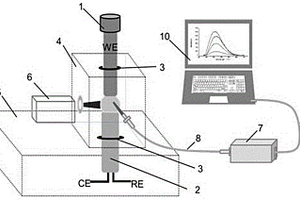 單液滴-電化學(xué)熒光檢測裝置