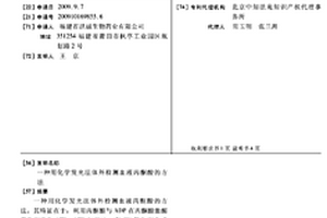 用化學發(fā)光法體外檢測血液丙酮酸的方法