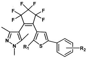 光致變色噻吩吡唑雜環(huán)混聯(lián)型不對稱全氟環(huán)戊烯化合物及制備方法和應(yīng)用