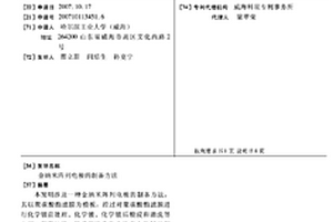 金納米陣列電極的制備方法