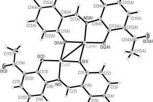 5-溴水楊醛縮-3-氨基-2-羥基苯乙酮席夫堿雙核銅配合物及合成方法