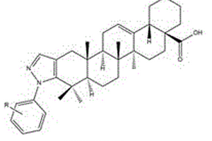 新型芳香基吡唑類齊墩果酸衍生物及其用途