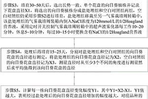 篩選耐鹽向日葵品種的方法