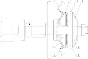 壓延機(jī)材料卷送裝置的摩擦盤冷卻機(jī)構(gòu)