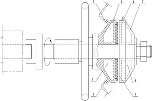 壓延機(jī)材料卷送裝置的摩擦盤冷卻機(jī)構(gòu)