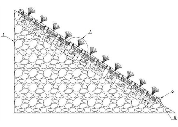 礦山生態(tài)修復邊坡嵌入式綠化結(jié)構(gòu)