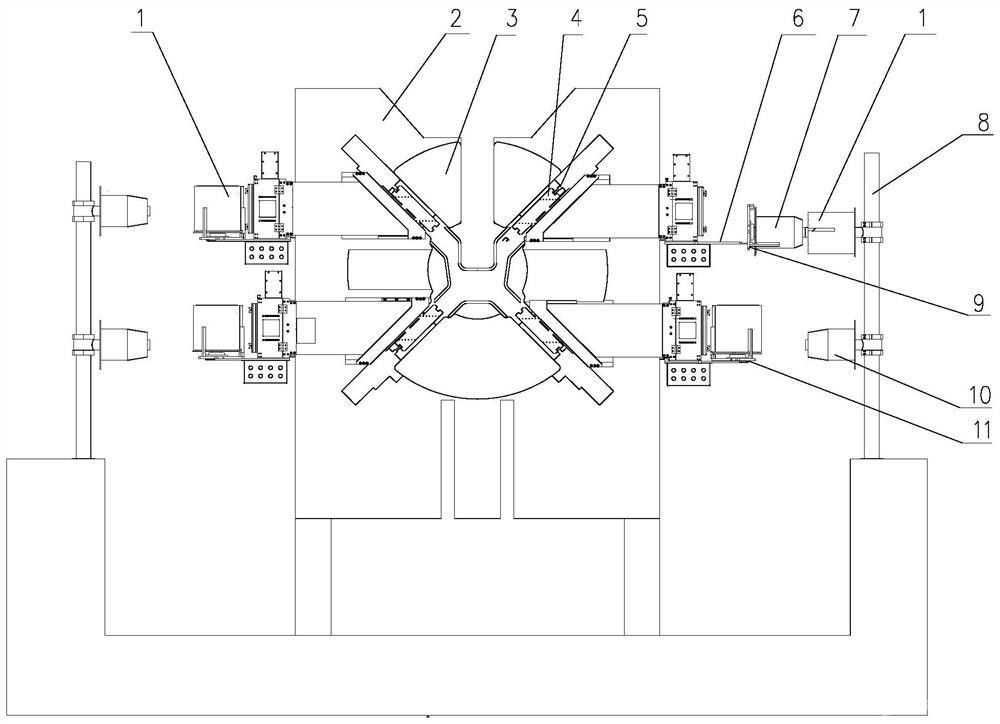 盤(pán)條打包機(jī)墊片放置機(jī)的墊片卷上料機(jī)構(gòu)