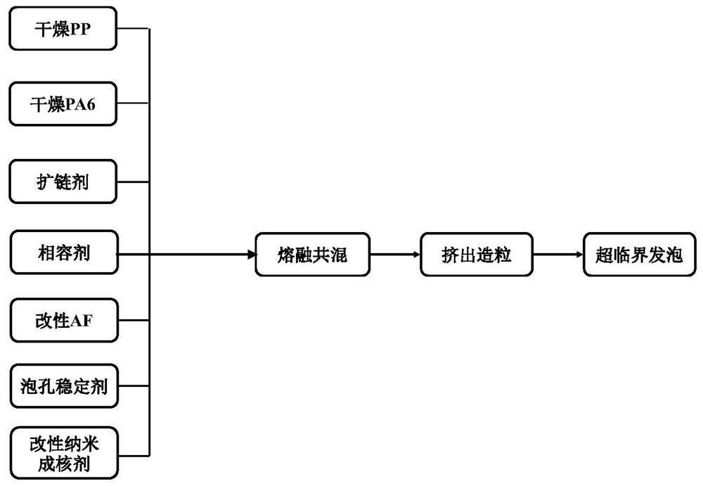 PP/PA6多孔復(fù)合材料及其制備方法