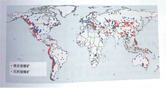 全球銅資源分布圖