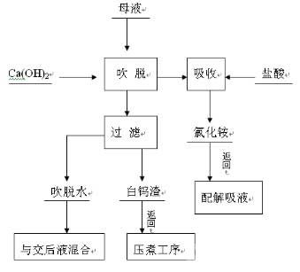 仲鎢酸銨結(jié)晶母液一步回收鎢與氨工藝