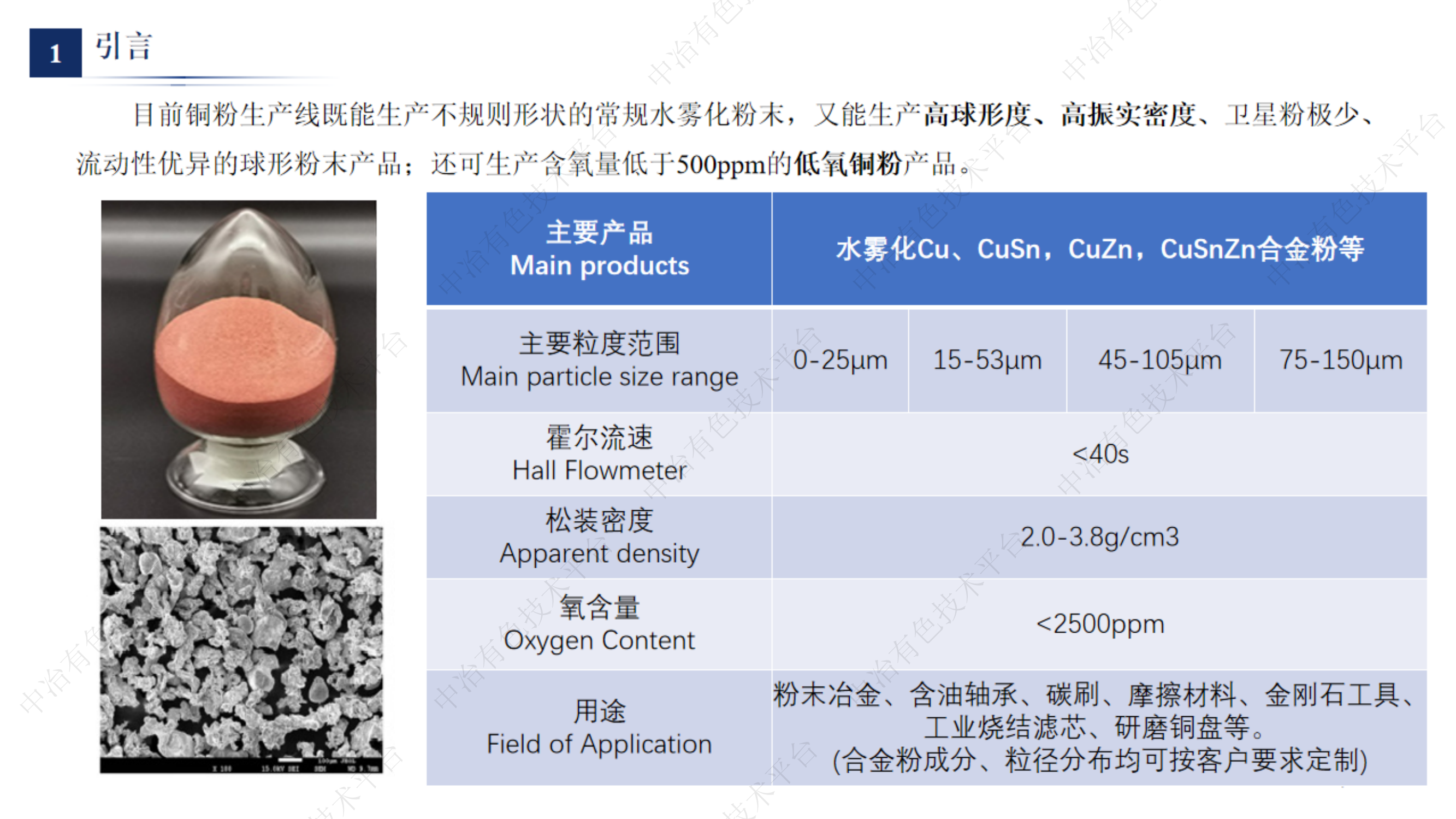 霧化法銅粉工藝及其性能研究