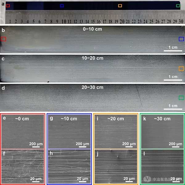  30 cm長碳納米管水平陣列的可控制備